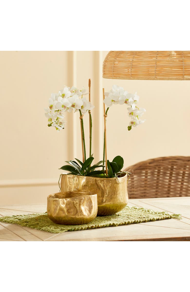 Napa Home & Garden Amelia Cachepots, Set of 2, Alternate, color, Gold