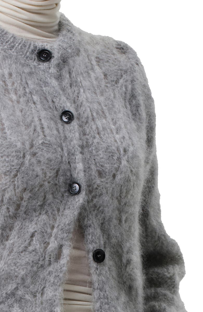 Citizens of Humanity Odette Fuzzy Cardigan, Alternate, color, Heather Grey L