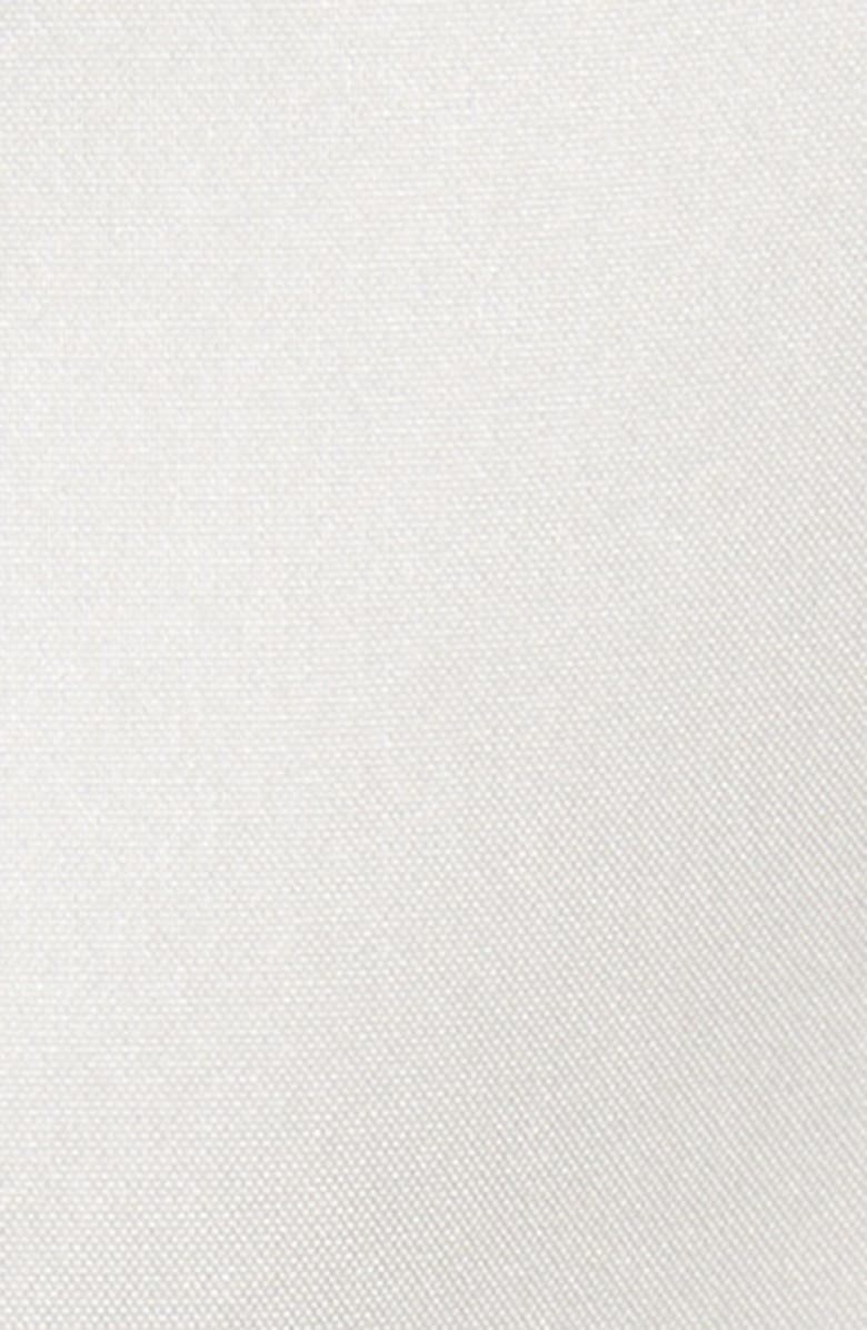 Bottega Veneta Campaign Print Oversize Silk Button-Up Shirt, Alternate, color, 9060 Chalk/ Black