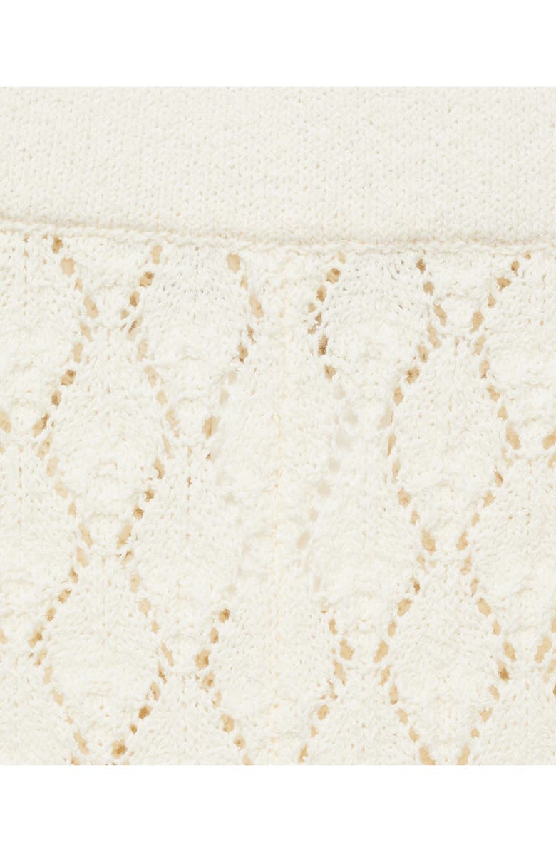 MANGO Openwork Knit Pull-On Straight Leg Pants, Alternate, color, 