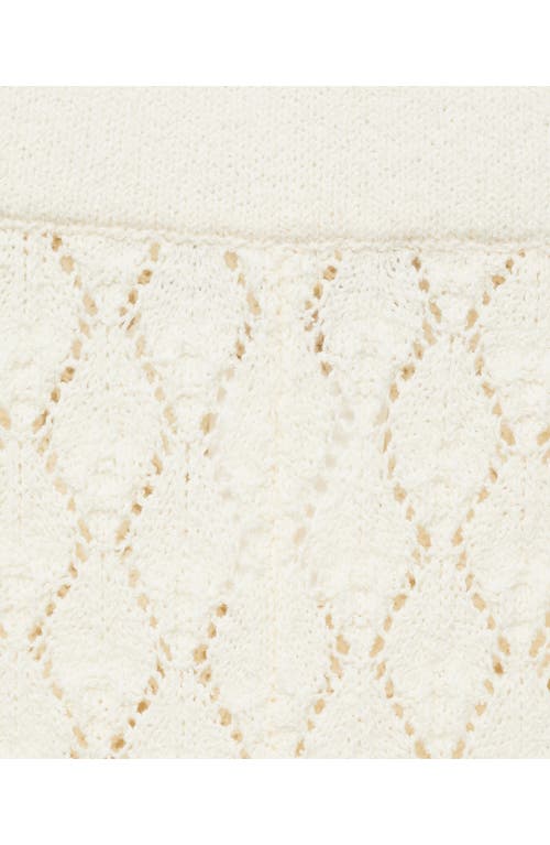 Shop Mango Openwork Knit Pull-on Straight Leg Pants