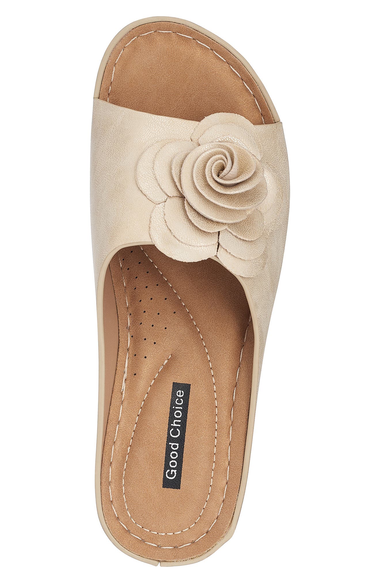 Tokyo Floral Wedge Sandal, Alternate, color, GOLD