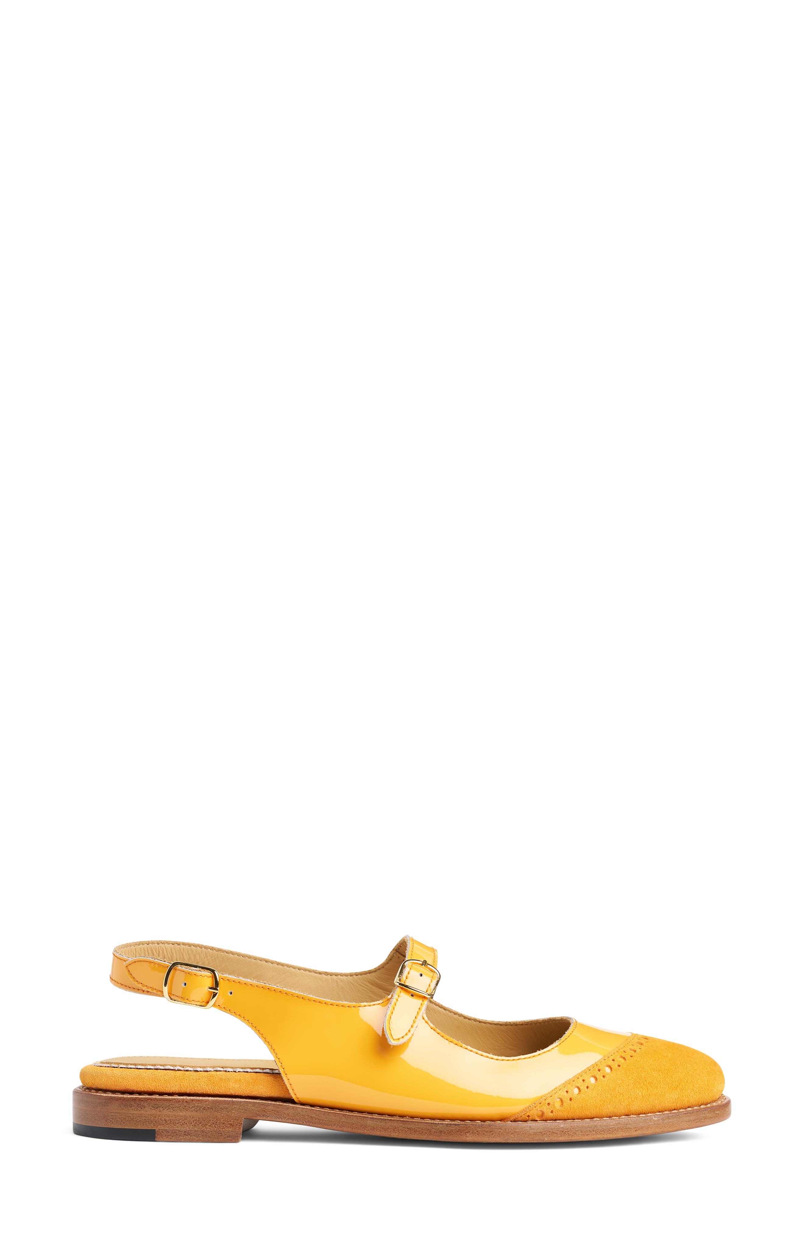 THE OFFICE OF US Miss Amelia Slingback Mary Jane Flat, Alternate, color, Mango