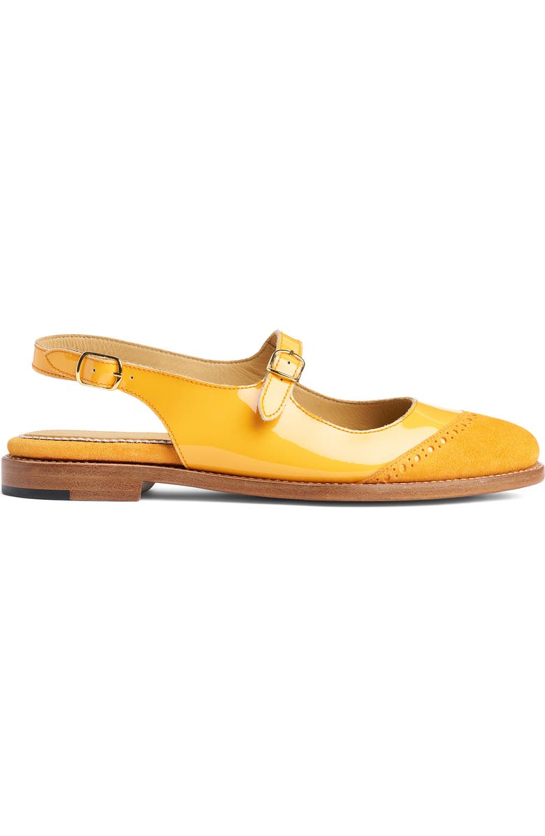 THE OFFICE OF US Miss Amelia Slingback Mary Jane Flat, Alternate, color, Mango