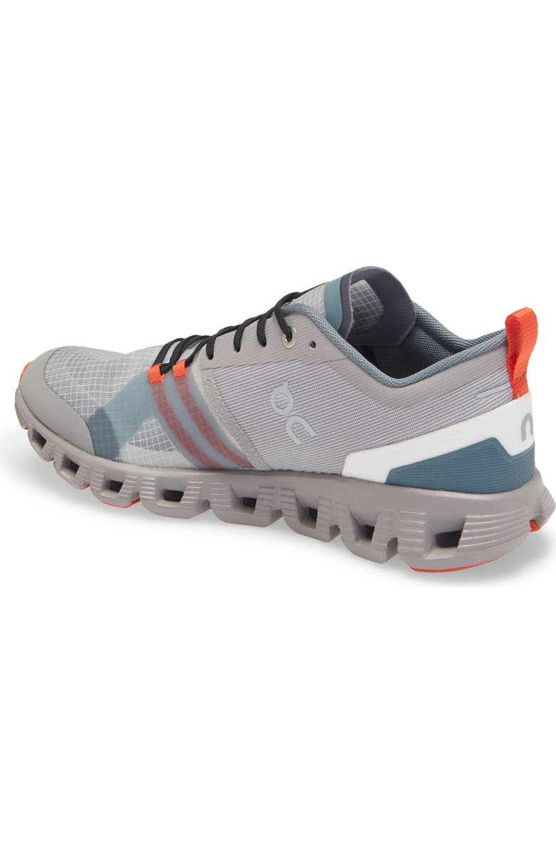 On Cloud X Shift Running Shoe, Alternate, color, Alloy/ Red