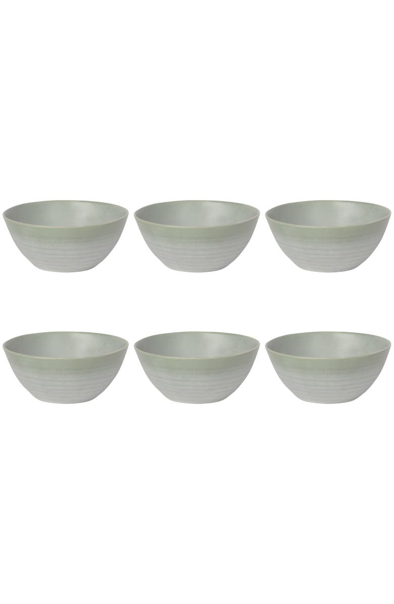 Danica Brands Set of 6 Aquarius Sage Bowl - 4.5 inch, Main, color, 4.5"