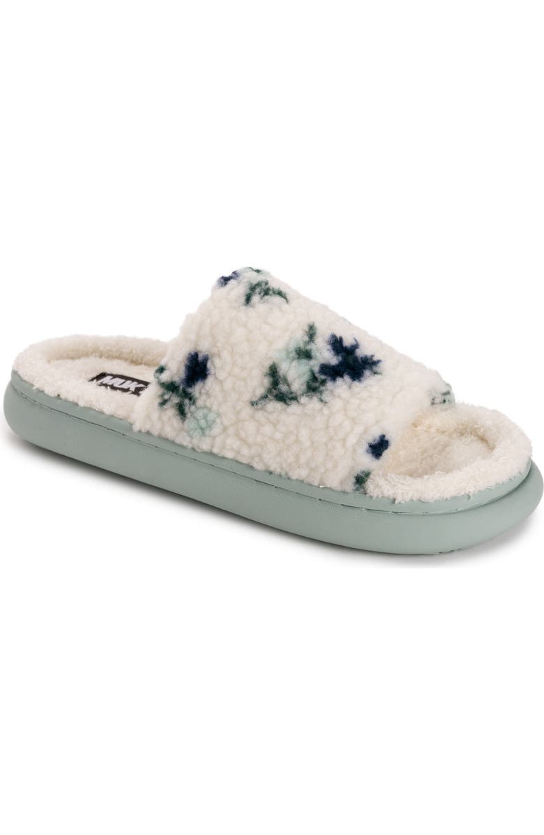 MUK LUKS Marsai Faux Shearling Slipper, Main, color, Mint