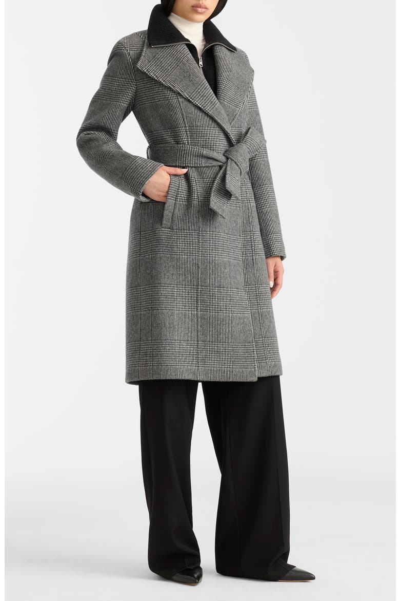 Norita Wool Coat, Main, color, BLACK-CREAM
