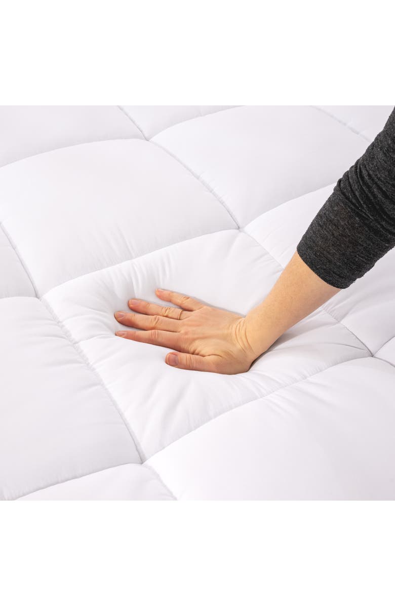 Bare Home Pillow-Top Reversible Mattress Pad, Alternate, color, White