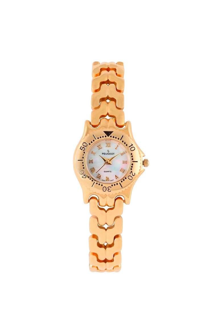 Luxury MOP Bracelet Watch- 25MM, Main, color, Gold