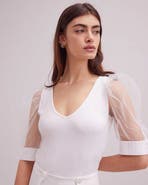 Anne Fontaine Aerial V-Neck Top