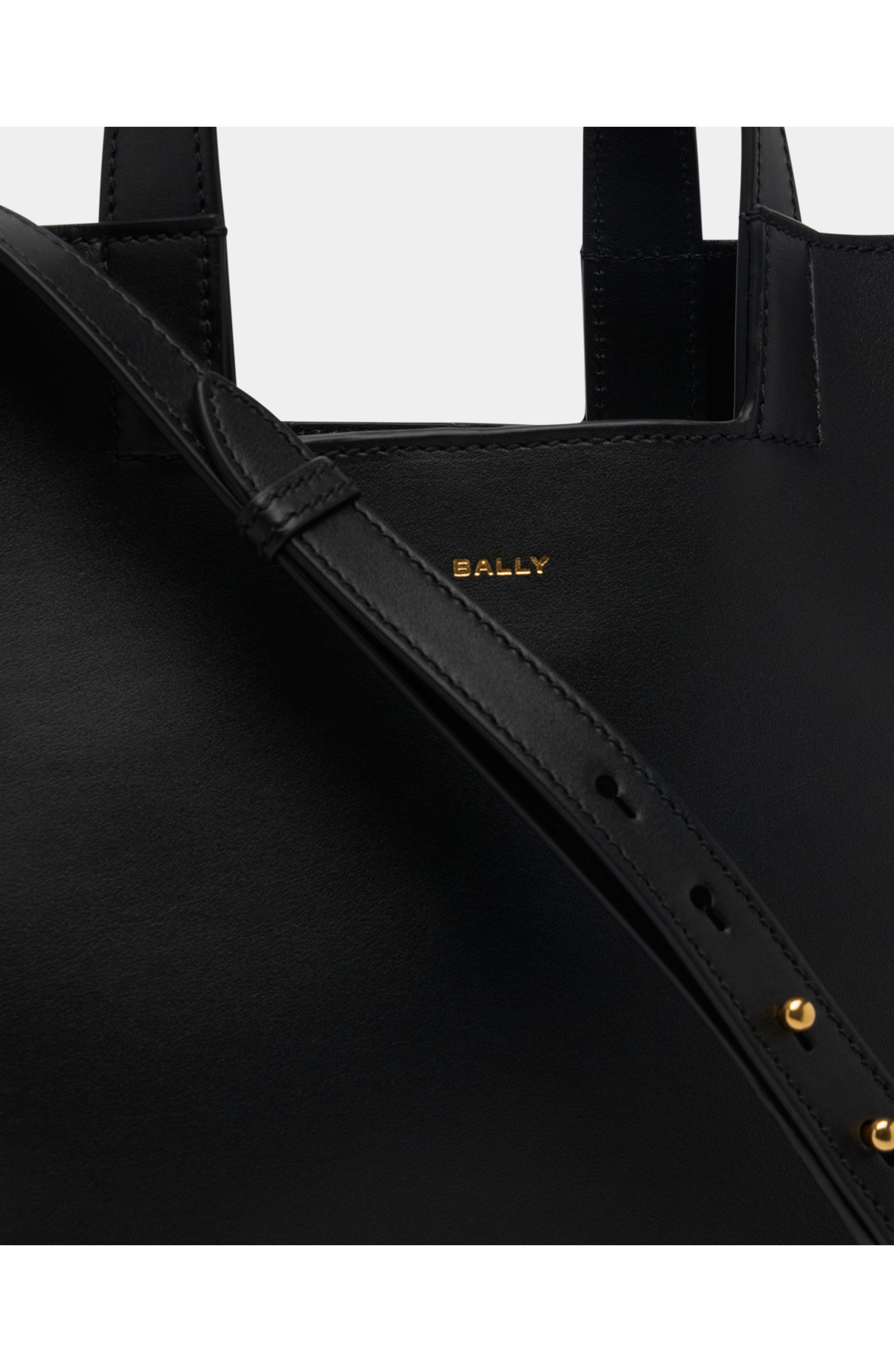 Bally Easy Bally Tote Bag in Leather, Alternate, color, Black