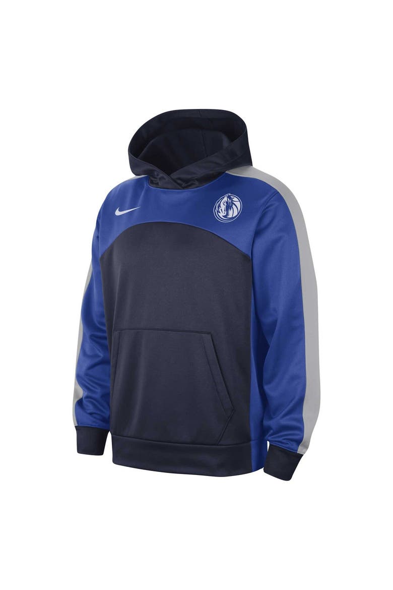 Men's Nike Navy/Blue Dallas Mavericks Authentic Starting Five Force Performance Pullover Hoodie, Alternate, color, Navy