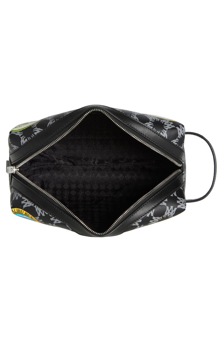 AMIRI Station Patch Coated Canvas Dopp Kit, Alternate, color,