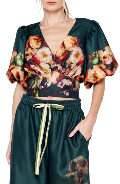 Emel Floral Puff Sleeve Top