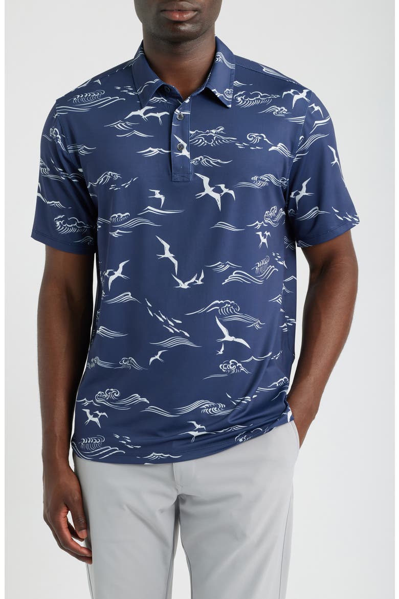 Huakai Brrr° Performance Polo, Main, color, NAVY