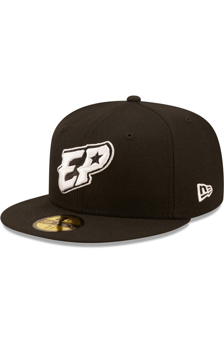 New Era Men's New Era Black El Paso Chihuahuas Authentic Collection 59FIFTY Fitted Hat, Alternate, color, 