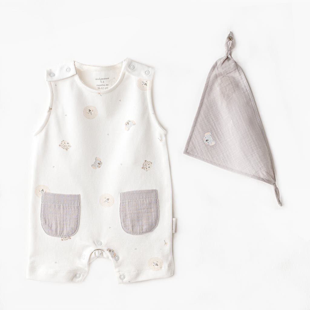 ANDY WAWA ANDY WAWA ROMPER & BIB SET