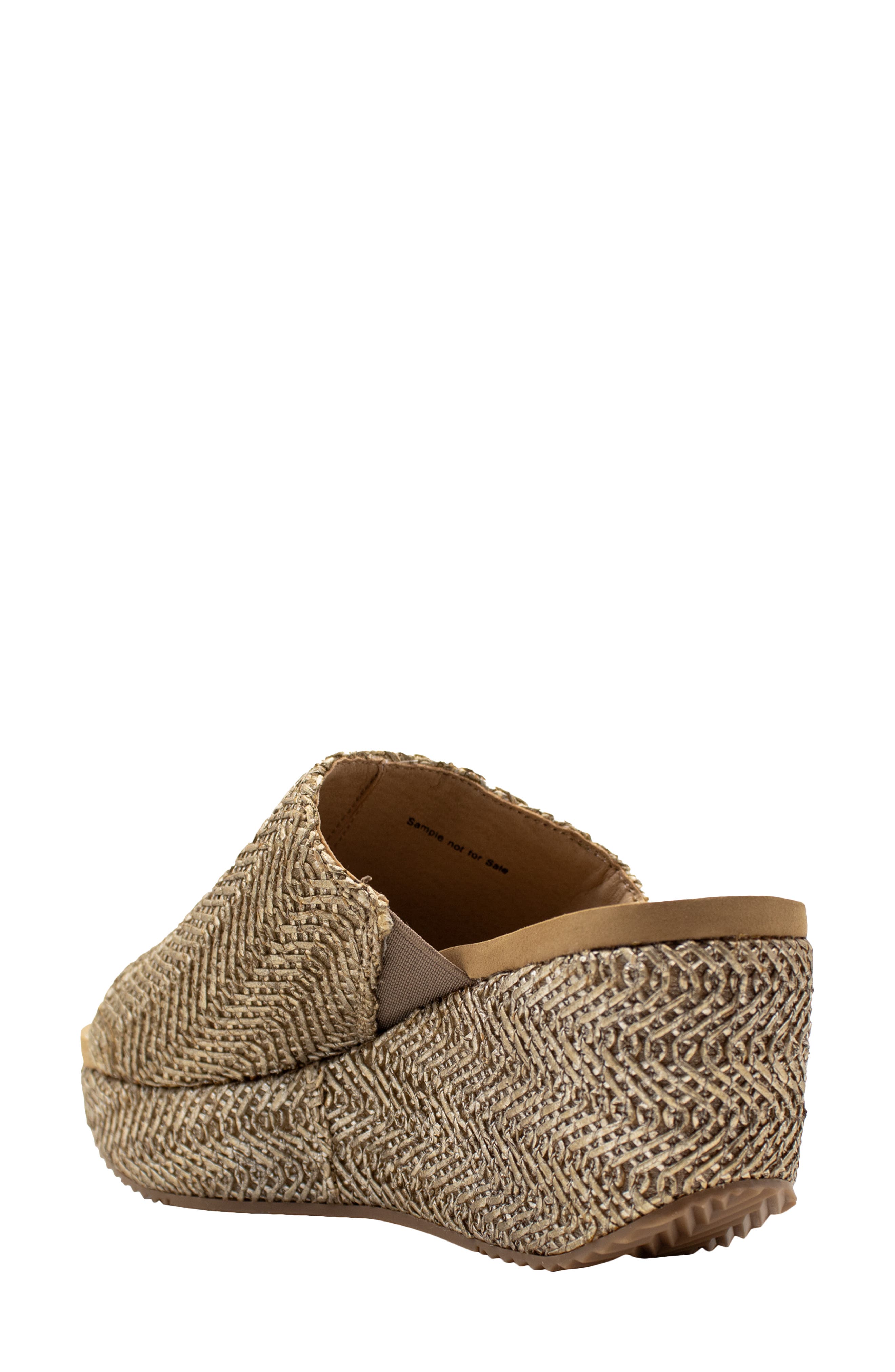 Volatile Canteen Water Resistant Raffia Wedge Platform Sandal, Alternate, color, 