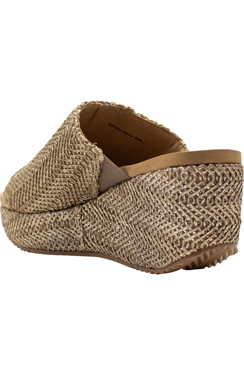 Volatile Canteen Water Resistant Raffia Wedge Platform Sandal, Alternate, color,