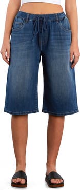 HINT OF BLU Hob Drawstring Denim Shorts