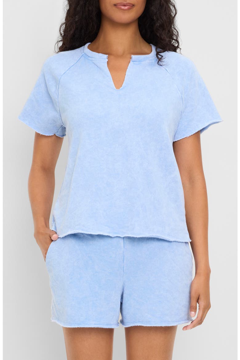 Jessie Notched Neck T-Shirt, Main, color, SKY