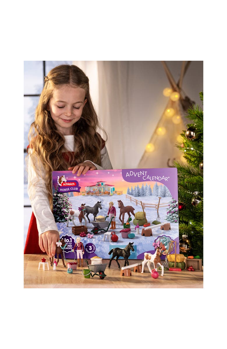 Schleich Horse Club, Holiday Foal Magic Advent Calendar 2025, Mini Toy Figurines, Alternate, color, Multicolored
