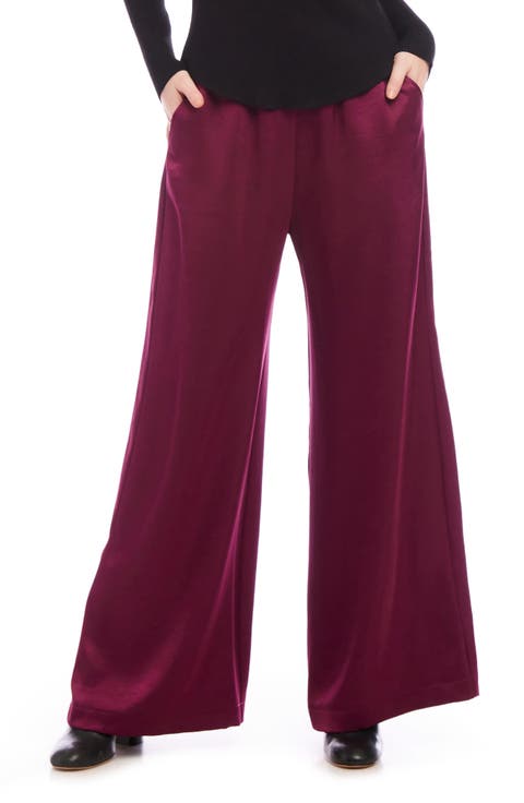 Satin Wide Leg Pants