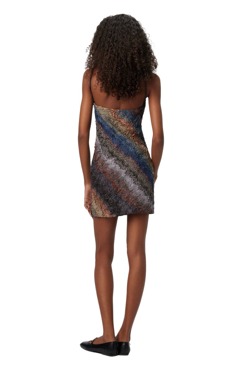 Missoni Mini Dress In Raschel Fabric, Alternate, color, Blue