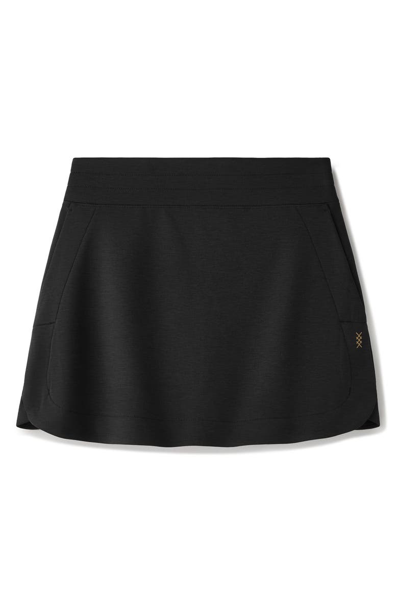 Rhone Dreamglow Skort, Alternate, color, Pure Black Heather