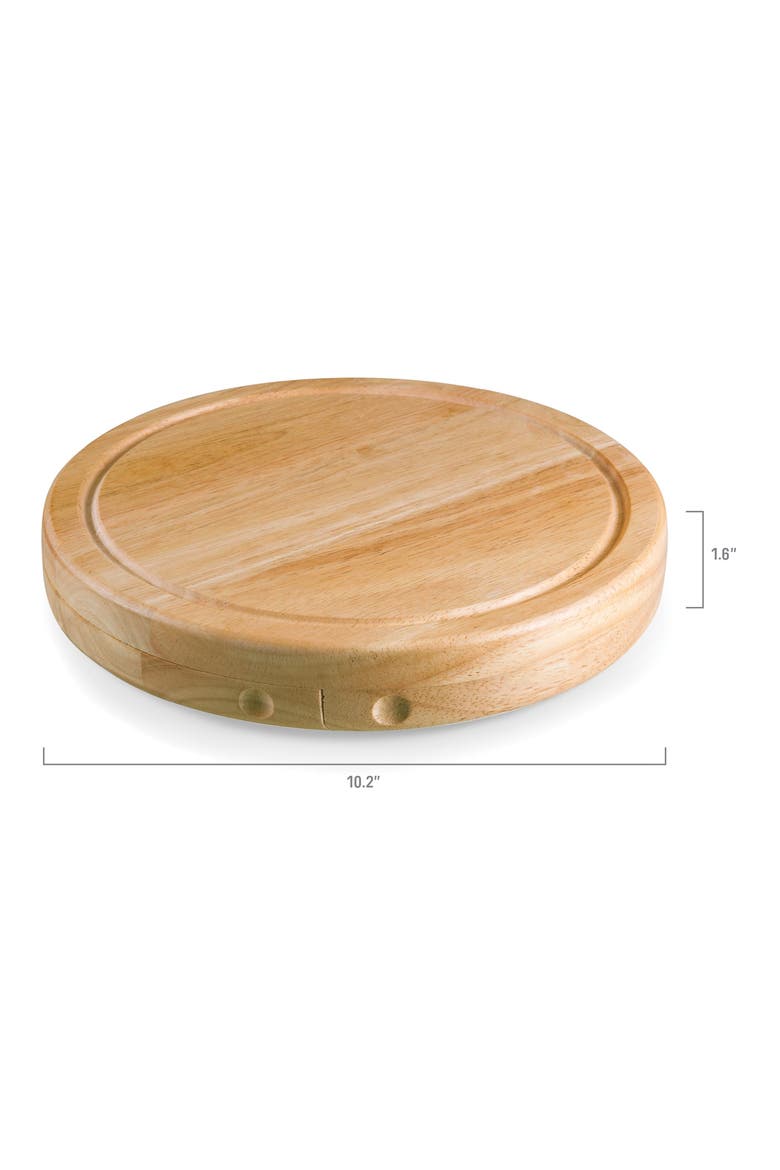 x Disney® Mickey & Minnie Mouse Swivel Cheese Board & Tools Set, Alternate, color, BROWN