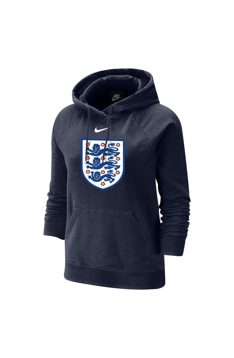 Nike Women's Nike Navy England National Team Varsity Raglan Tri-Blend Pullover Hoodie, Alternate, color,