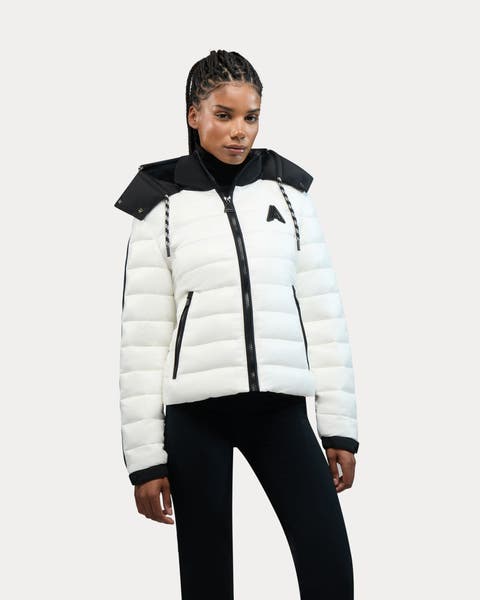 Rousset Lightweight Cinched Puffer Jacket with Contrast Detailing