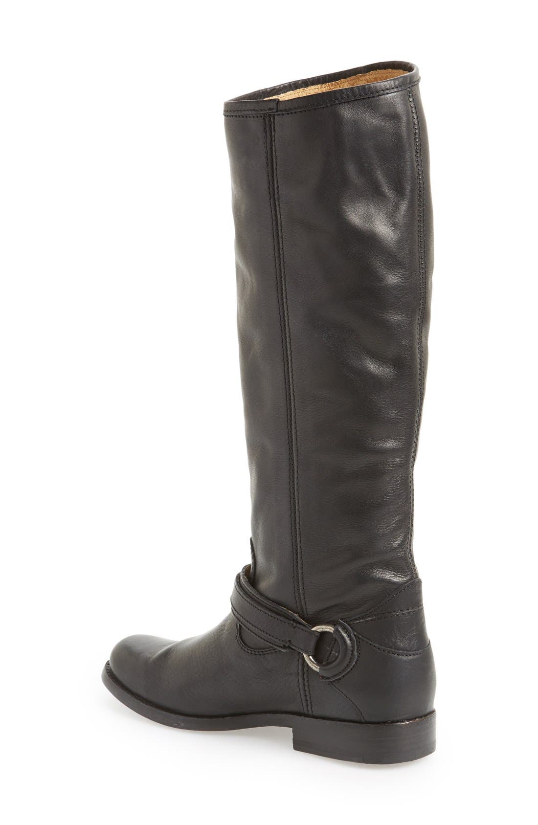'Phillip' Tall Boot, Alternate, color, BLACK/ BLACK