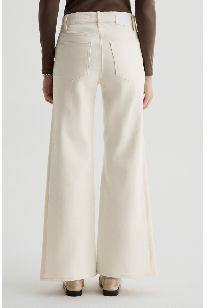 Saige High Waist Wide Leg Jeans, Alternate, color, POWDER/ECRU