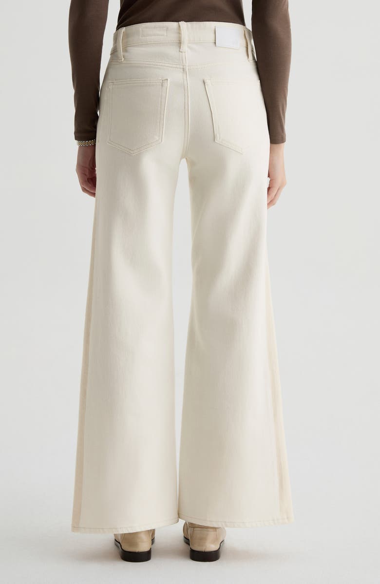 AG Saige High Waist Wide Leg Jeans, Alternate, color, Powder/Ecru