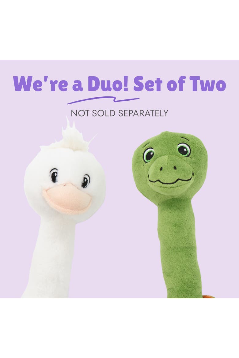 Turtle & Ostrich, 14 Inch Dog Toys, Alternate, color, Multicolored