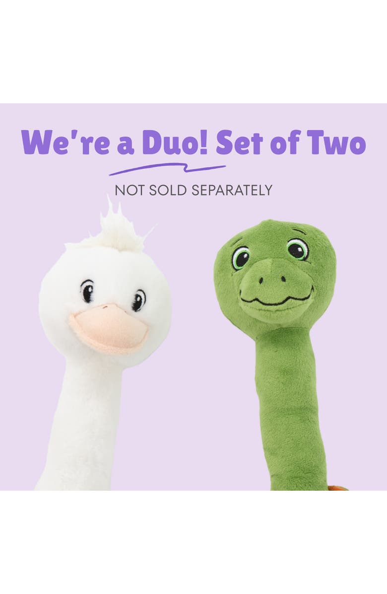 Patchwork Pet Turtle & Ostrich, 14 Inch Dog Toys, Alternate, color, Multicolored