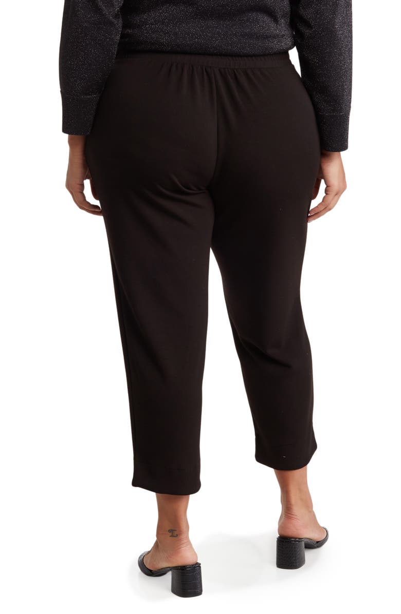 T Tahari Tie Waist Crop Scuba Pants, Alternate, color, 