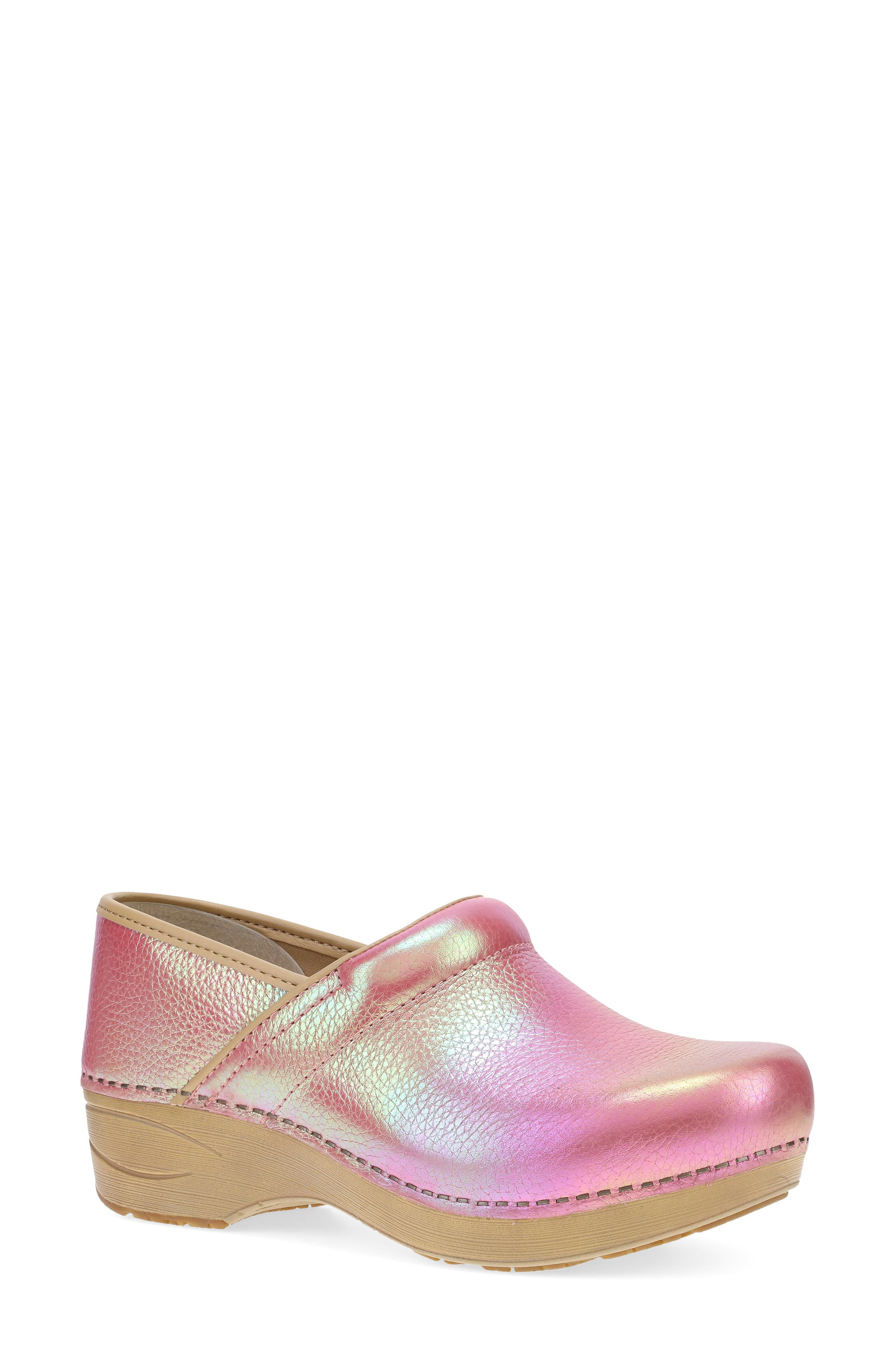 Dansko XP 2.0 Clog, Main, color, Pink Iridescent Leather