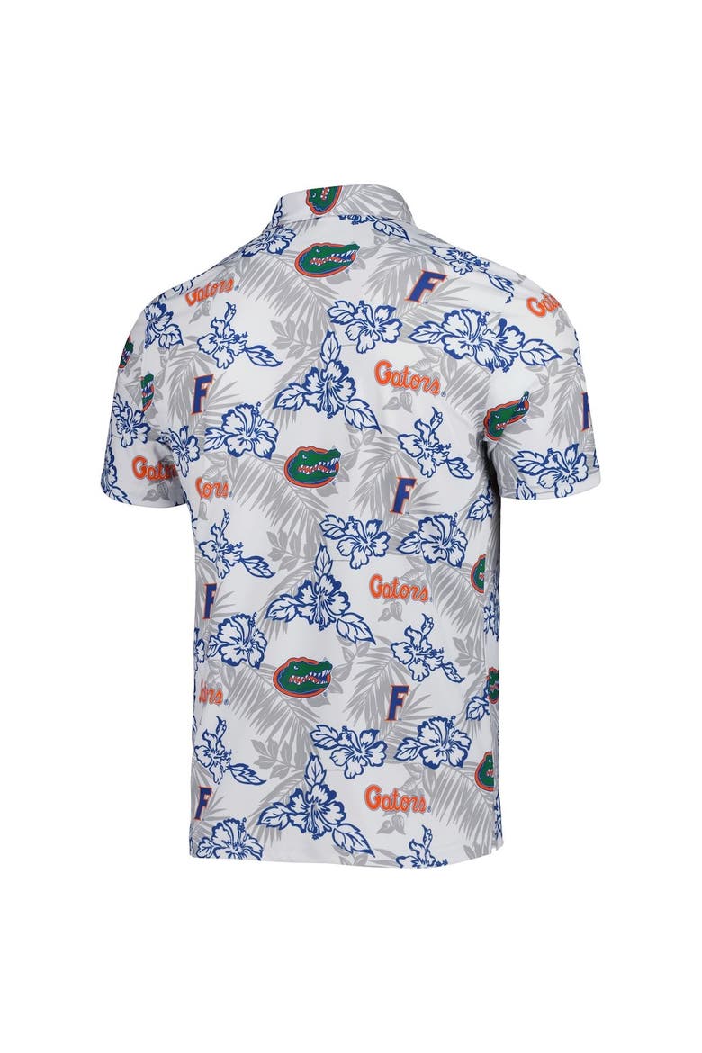 Men's Reyn Spooner White Florida Gators Performance Polo, Alternate, color, White