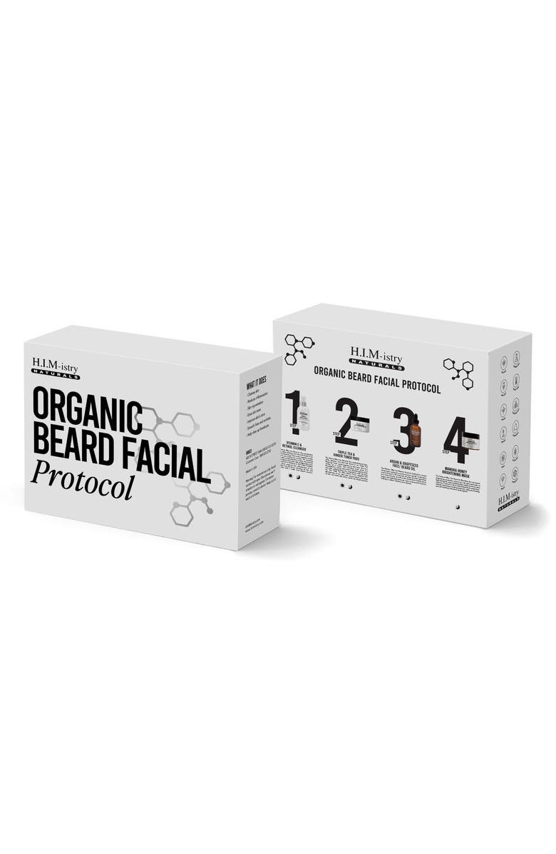 HIMistry Naturals Organic Beard Facial Protocol Set, Alternate, color,