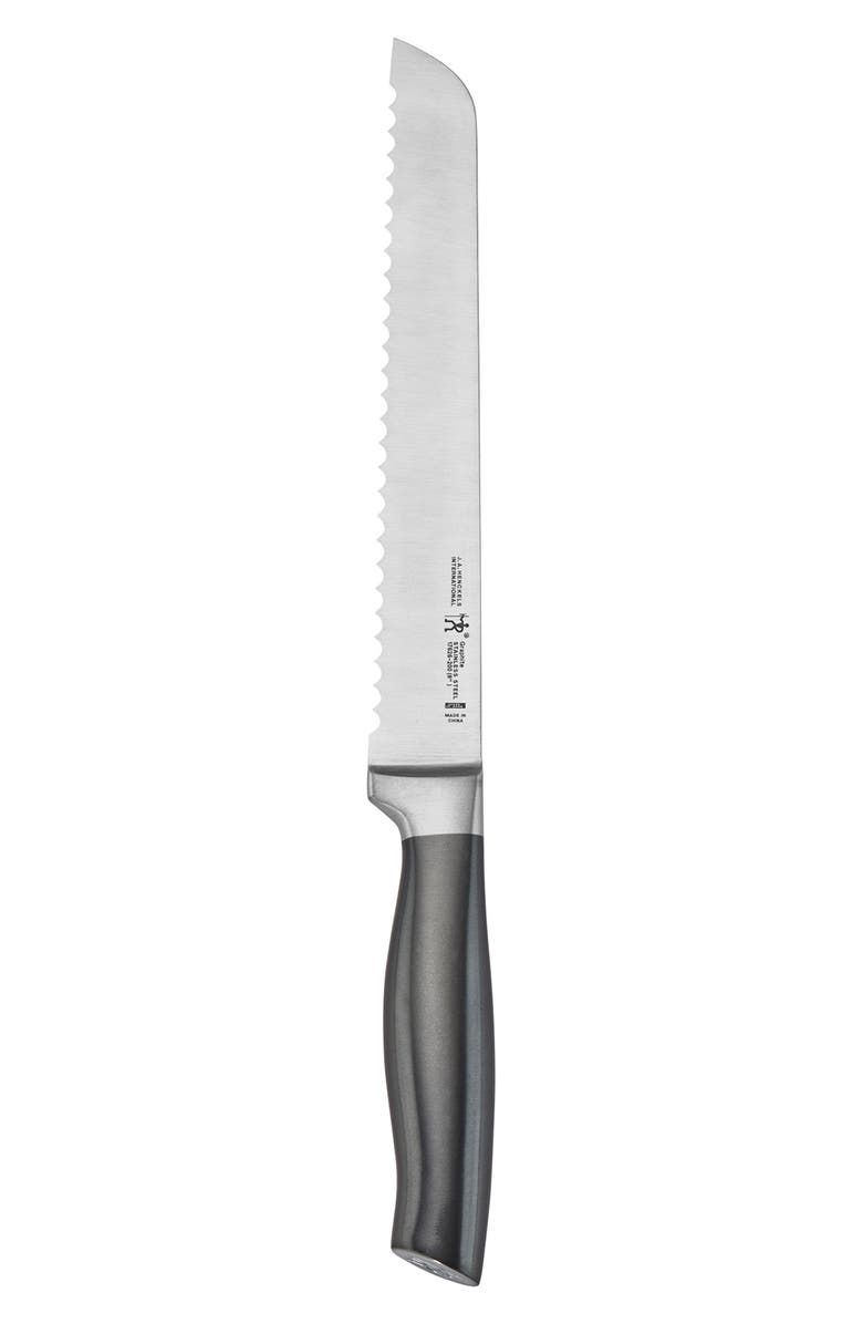 HENCKELS CUTLERY Graphite 8-Inch Serrated Bread Knife, Main, color, Graphite