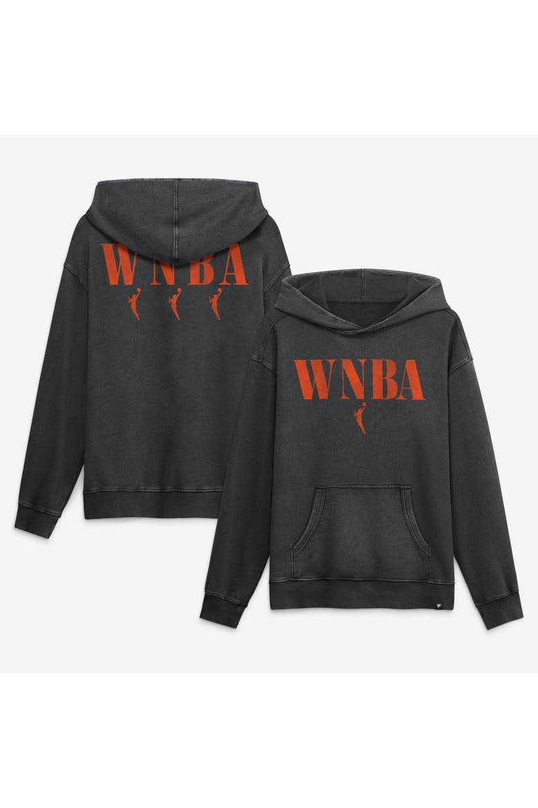 Men's Fanatics Black WNBA Relaxed Washed Hoodie, Main, color, Black