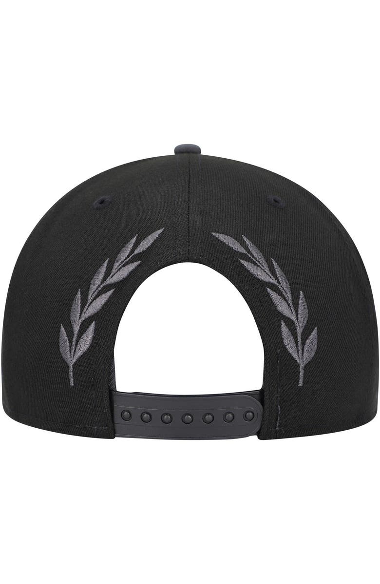 New Era Men's New Era Black Brooklyn Nets Back Laurels 9FIFTY Snapback Hat, Alternate, color, Black