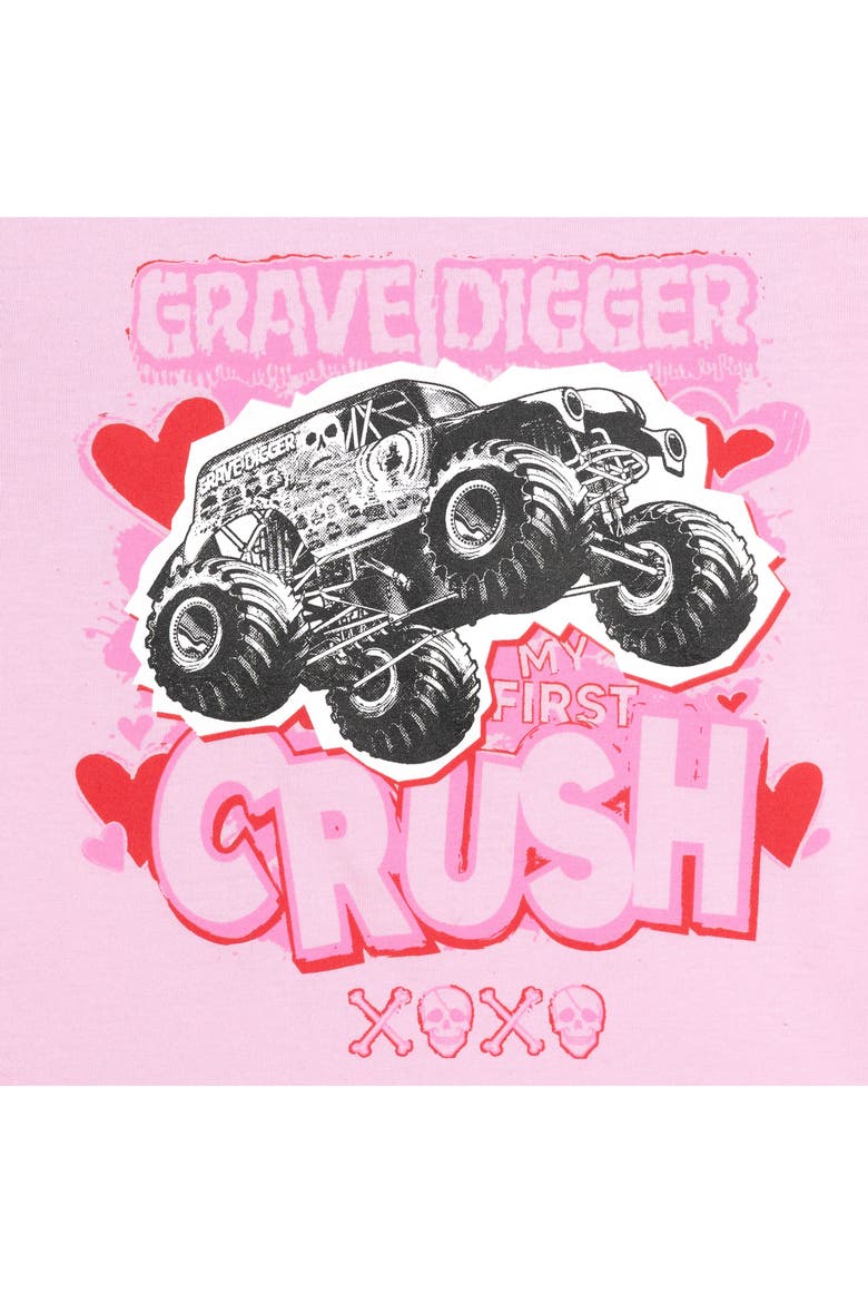 Holiday Short Sleeve Tee, Alternate, color, Grave Digger Pink