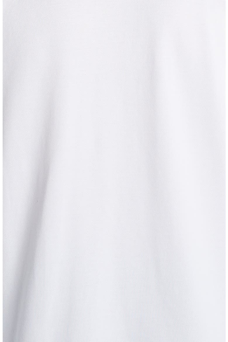 Banded Long Sleeve Cotton Piqué Polo, Alternate, color, WHITE