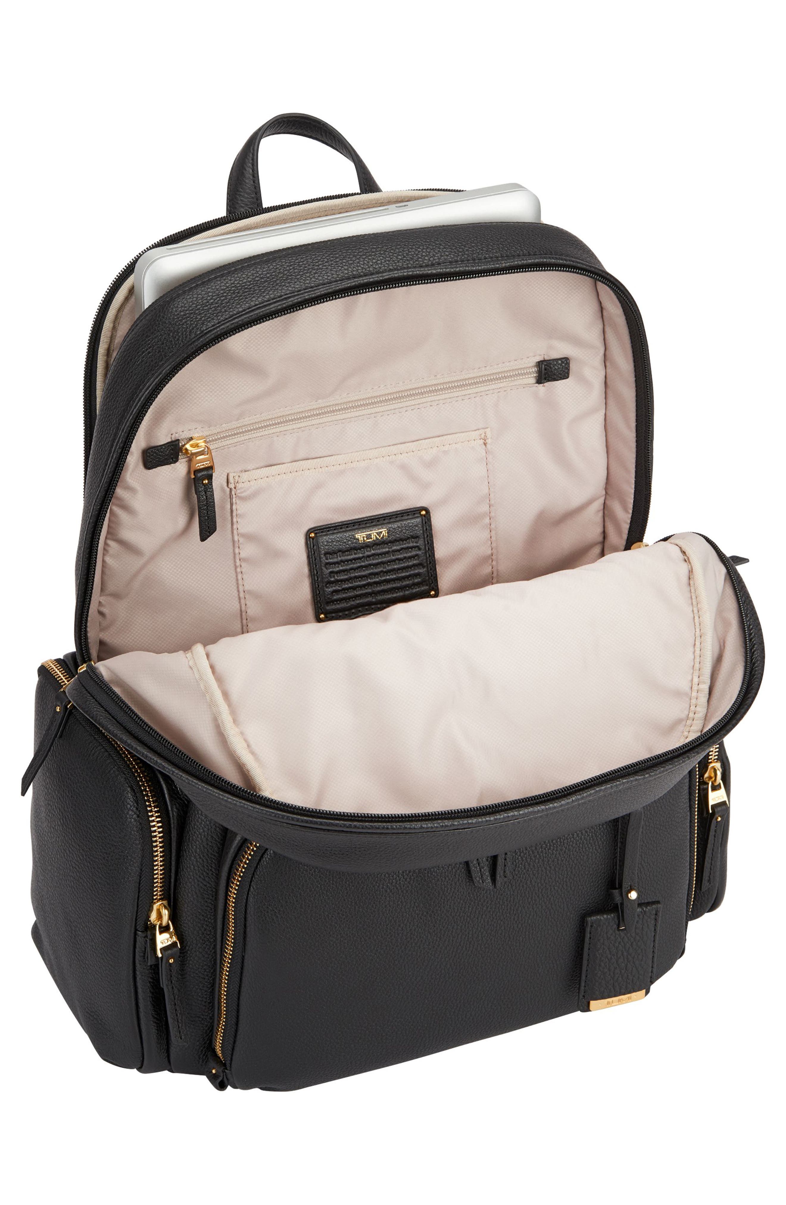 TUMI Calais Leather Computer Backpack, Alternate, color, 