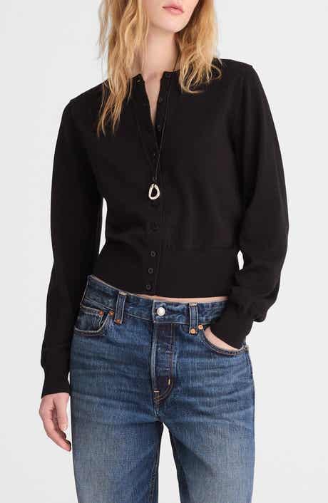 Button Front Cotton Cardigan