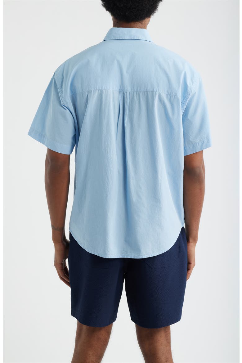 Bigwig Jamie Stripe Short Sleeve Button-Up Shirt, Alternate, color, SKY BLUE MULTI